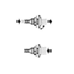 Raccordo Passante Con Valvola Di Non Ritorno - NUOVA RADE -ORANGEMARINE a scafo passante con valvola di non ritorno 2