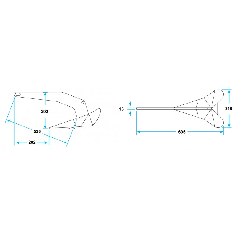 Lewmar Ancora DTX-Acciaio Inox 4 Lewmar Ancora DTX-Acciaio Inox - immagine 2