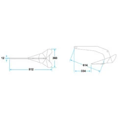 Ancora Tipo Delta Acciaio Zincato Lewmar -ORANGEMARINE ancora tipo delta acciaio cromato 3