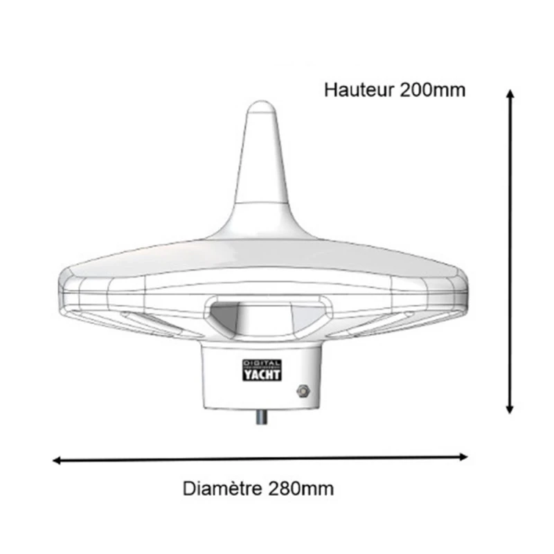 Antenne Marine TV HD DTV100 AVEC DOUBLE SORTIE TV ET 20M DE CABLE - DIGITAL YACHT 5 Antenne Marine TV HD DTV100 AVEC DOUBLE SORTIE TV ET 20M DE CABLE - DIGITAL YACHT - immagine 3