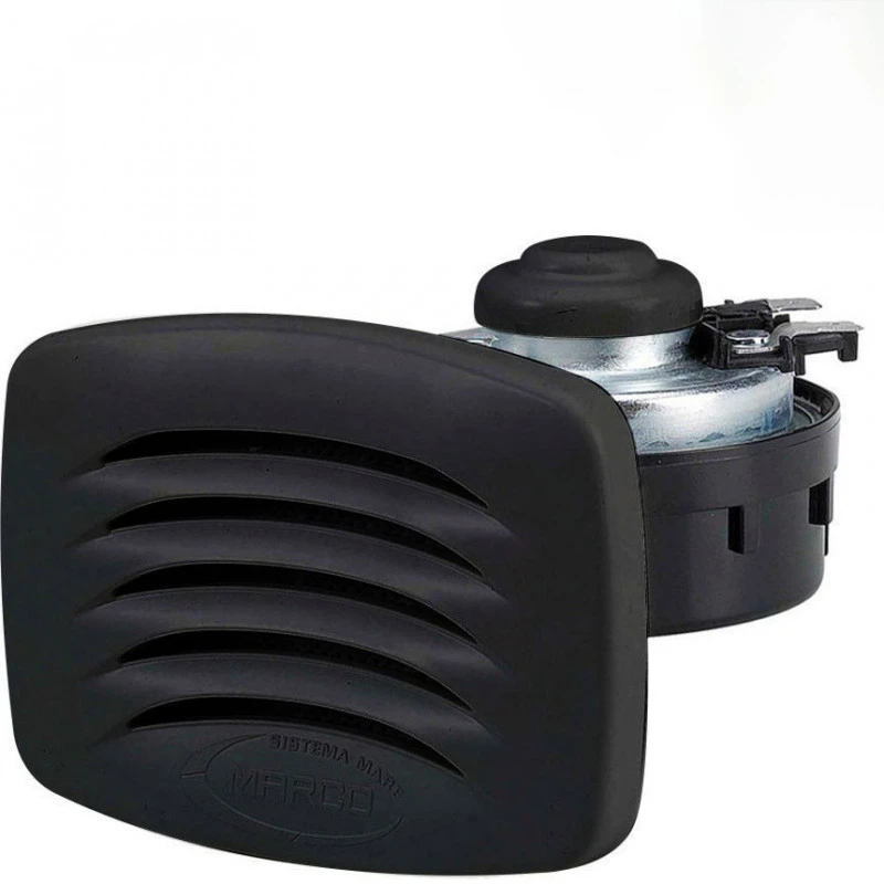 Tromba Elettrica Da Incasso Smile SM1/B Nera - 12V - MARCO 3 Tromba Elettrica Da Incasso Smile SM1/B Nera - 12V - MARCO