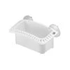 CONTENITORE CON PORTA ESCA BIANCO SINGOLO -ORANGEMARINE bac pleurres simple blanc