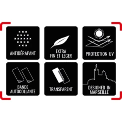 Strisce Antiscivolo Per La Nautica - Set Di 20 Adesivi Per La Presa - Howzit -ORANGEMARINE bandes antiderapantes transparentes marines kit de 20 bandes autocollantes howzit 6