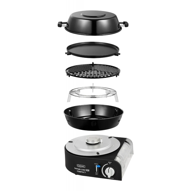 Barbecue A Gaz Portable Safari Chef 30 Compact - CADAC 4 Barbecue A Gaz Portable Safari Chef 30 Compact - CADAC - immagine 2