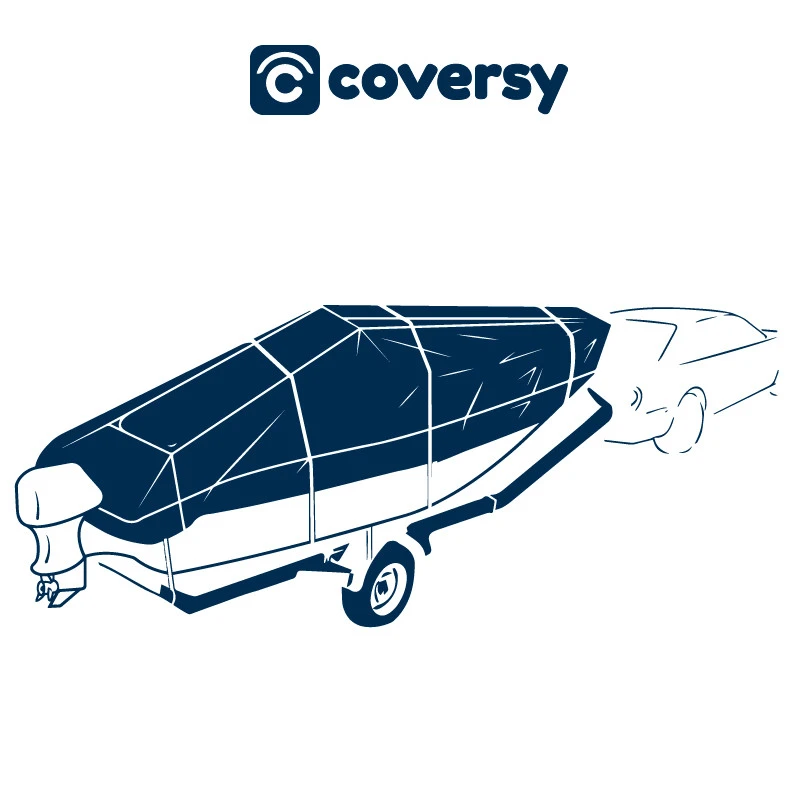 Custodia Impermeabile In Poliestere 600D Per Barca A Motore - Blu - COVERSY 4 Custodia Impermeabile In Poliestere 600D Per Barca A Motore - Blu - COVERSY - immagine 2
