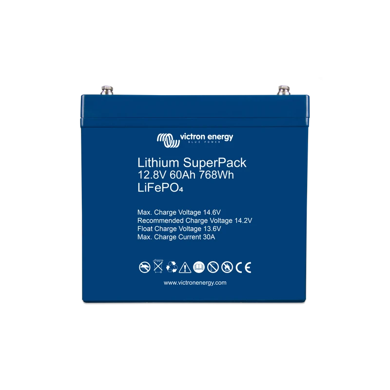 Batterie Marine 12V Lithium D'appoint SuperPack - VICTRON 60Ah (12,8V) 3 Batterie Marine 12V Lithium D'appoint SuperPack - VICTRON 60Ah (12,8V)