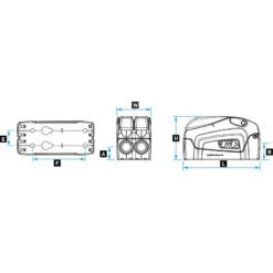 BLOCCANTE LEWMAR DC2 - CORDA Ø 8/10 MM -ORANGEMARINE bloqueur lewmar d2 8 10 mm 4