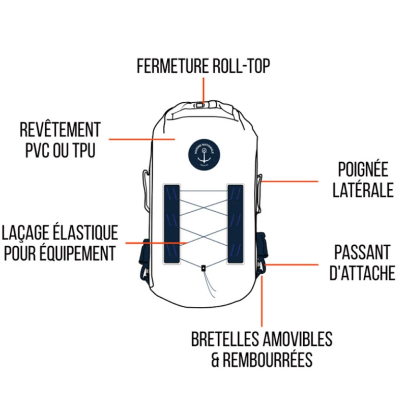 Borsa Impermeabile Zulupack X Marine Nationale Persee 20l 11 Borsa Impermeabile Zulupack X Marine Nationale Persee 20l - immagine 9
