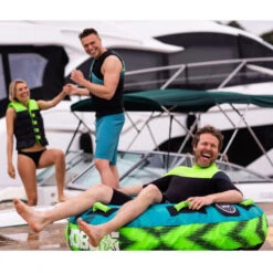 BOUEE TRACTEE HOTSEAT JOBE VERT 1 PERSONNE -ORANGEMARINE bouee tractee hotseat jobe vert 1 personne 2