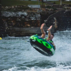 BOUEE TRACTEE HOTSEAT JOBE VERT 1 PERSONNE -ORANGEMARINE bouee tractee hotseat jobe vert 1 personne 5