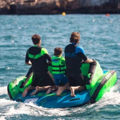 BOA TRAINO VERDE JOBE LUNAR 3 PERSONE -ORANGEMARINE bouee tractee verte jobe lunar 3 personnes 11