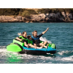 BOA TRAINO VERDE JOBE LUNAR 3 PERSONE -ORANGEMARINE bouee tractee verte jobe lunar 3 personnes 17