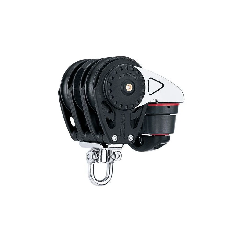 Bozzello CARBO Ratchamatic Triplo Con Arricavo E Strozzatore Réa De 57 Mm - HARKEN 3 Bozzello CARBO Ratchamatic Triplo Con Arricavo E Strozzatore Réa De 57 Mm - HARKEN