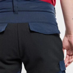 Pantaloncini Da Vela Con Rinforzi In Dassar Navy - Bermuda -ORANGEMARINE breve navigazione con rinforzo dassar marino bermudes 2