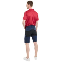 Pantaloncini Da Vela Con Rinforzi In Dassar Navy - Bermuda -ORANGEMARINE breve navigazione con rinforzo dassar marino bermudes 3