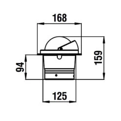 Riviera BU3 Installazione Incasso Orizzontale - Nera - Rosa Nera 5° -ORANGEMARINE bu3 installazione incasso orizzontale nera rosa nera 5 3