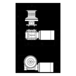 Cabestano T1700 12V 1700W In Alluminio