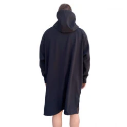 Cappotto Da Spiaggia In Doppio Pile - Nero - VAIKOBI -ORANGEMARINE cappotto da spiaggia doppio pile nero vaikobi 2
