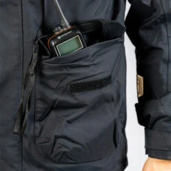 Giacca Costiera Nera - Orangemarine -ORANGEMARINE cappotto quarto castale nero arancio navy 4