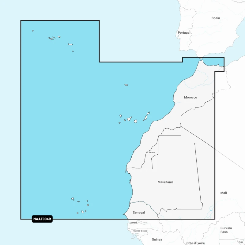 Carta Nautica Navionics+ Regular - Africa, Northwest NAAF004R 3 Carta Nautica Navionics+ Regular - Africa, Northwest NAAF004R