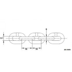 Catena 10 M In Acciaio Cromato Calibrata ISO 24565 + Grillo 8 Catena 10 M In Acciaio Cromato Calibrata ISO 24565 + Grillo -ORANGEMARINE catena 10 m in acciaio cromato calibrata iso 24565 grillo 2