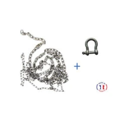 Catena 20 M Zincata Calibrata 6mm ISO 24565 + Grillo - VIGOUROUX