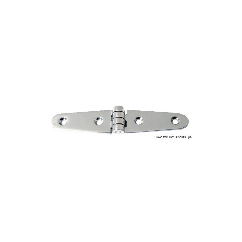Charnière Inox épaisseur 5 Mm - 152 X 29 Mm 3 Charnière Inox épaisseur 5 Mm - 152 X 29 Mm