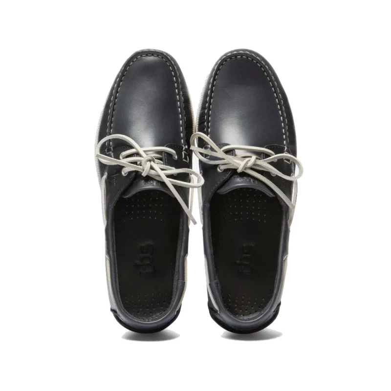 Scarpe Da Barca Uomo PHENIS In Pelle Pieno Fiore Navy Beige TBS 6 Scarpe Da Barca Uomo PHENIS In Pelle Pieno Fiore Navy Beige TBS - immagine 4