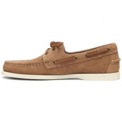 ORANGEMARINE -ORANGEMARINE chaussure bateau portland flesh out cuir suede beige sebago 1