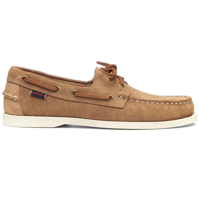 Scarpa Da Barca Portland Flesh Out Pelle Scamosciata Beige SEBAGO 3 Scarpa Da Barca Portland Flesh Out Pelle Scamosciata Beige SEBAGO