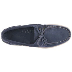 Chaussure Bateau Portland Flesh Out Cuir Suède Bleu Navy SEBAGO -ORANGEMARINE chaussure bateau portland flesh out cuir suede bleu navy sebago 2