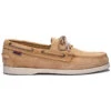 Portland Flesh Out Scarpa Da Barca Cammello Pelle Scamosciata Donna SEBAGO -ORANGEMARINE chaussure bateau portland flesh out cuir suede camel femme sebago