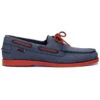Scarpa Da Barca PORTLAND Nabuk Blu Navy - Suola E Pizzo Rosso SEBAGO 1 Scarpa Da Barca PORTLAND Nabuk Blu Navy - Suola E Pizzo Rosso SEBAGO -ORANGEMARINE chaussure bateau portland nubuck bleu marine semelle et lacet rouge sebago