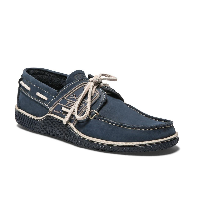 Chaussures Bateau Pour Homme GLOBEK - Navy / Froment- TBS 4 Chaussures Bateau Pour Homme GLOBEK - Navy / Froment- TBS - immagine 2
