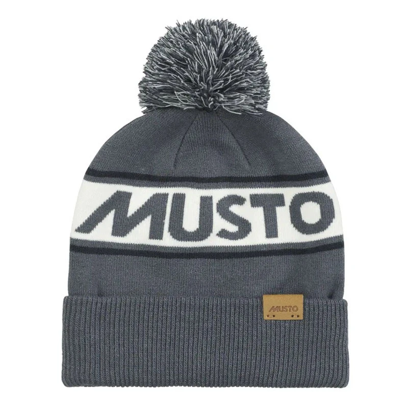 Cappello Grigio Con Pompon - Musto 4 Cappello Grigio Con Pompon - Musto - immagine 2