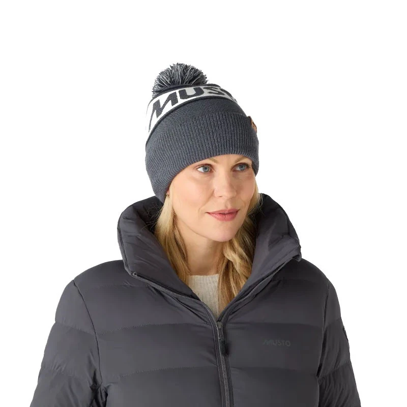 Cappello Grigio Con Pompon - Musto 6 Cappello Grigio Con Pompon - Musto - immagine 4