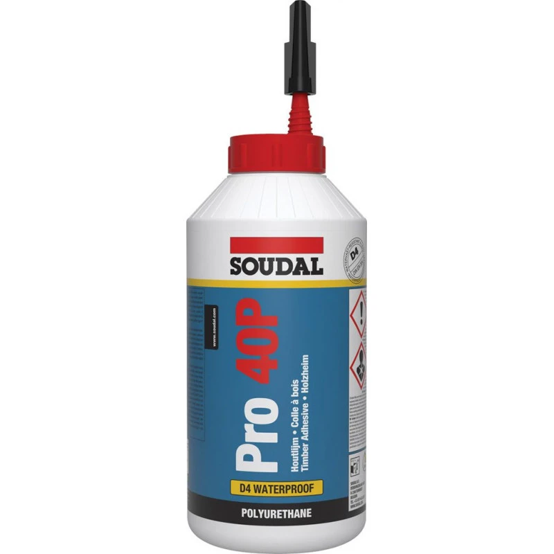 Colla Per Legno PU Lenta PRO 40P- SOUDAL 3 Colla Per Legno PU Lenta PRO 40P- SOUDAL