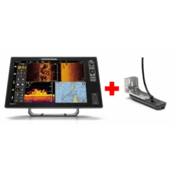 HUMMINBIRD COMBINE TACTILE SOLIX 15 G3 HD CHIRP MEGA SI+ SONDE TABLEAU ARRIERE