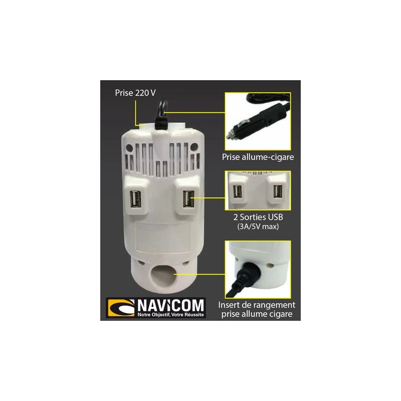 Convertitore NAVICOM 12 V - 120 W 5 Convertitore NAVICOM 12 V - 120 W - immagine 3