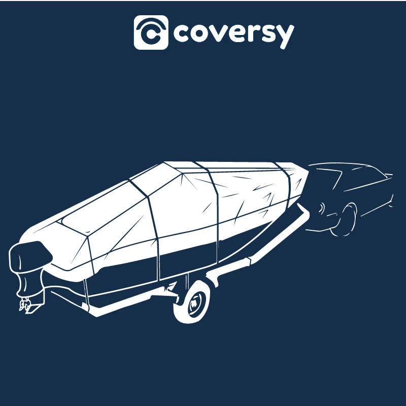 Custodia Impermeabile In Poliestere 600D Per Barca A Motore - Grigio - COVERSY 4 Custodia Impermeabile In Poliestere 600D Per Barca A Motore - Grigio - COVERSY - immagine 2