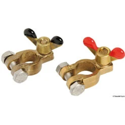 Coppia Di Morsetti Della Batteria In Bronzo