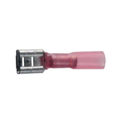 TERMINALE TERMORETRAIBILE 6,3 MM ROSSO CLIP FEMMINA - PACCHETTO DI 4