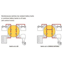 Interruttore Doppia Batteria Maxi 350A - TREM -ORANGEMARINE coupe batterie dual maxi 350 a 1
