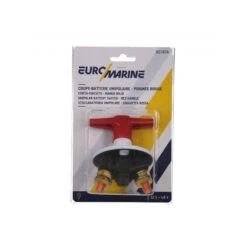 INTERRUTTORE BATTERIA UNIPOLARE CON MANIGLIA 300A ROSSO -ORANGEMARINE coupe batterie unipolaire a poignee 300a rouge 1