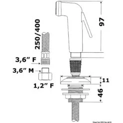 Doccia A Mano Utility - Osculati 7 Doccia A Mano Utility - Osculati -ORANGEMARINE doccia a mano utility osculati 2