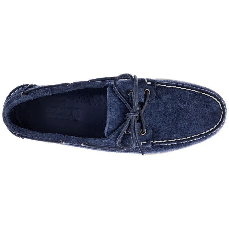 Dockside Portland In Pelle Scamosciata - Scarpe Da Barca Donna - SEBAGO - Blu Navy / Suola Bianca 4 Dockside Portland In Pelle Scamosciata - Scarpe Da Barca Donna - SEBAGO - Blu Navy / Suola Bianca - immagine 2