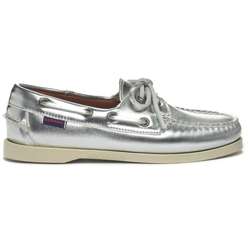 Donna Portland Met Silver Docksides - Sebago 4 Donna Portland Met Silver Docksides - Sebago - immagine 2