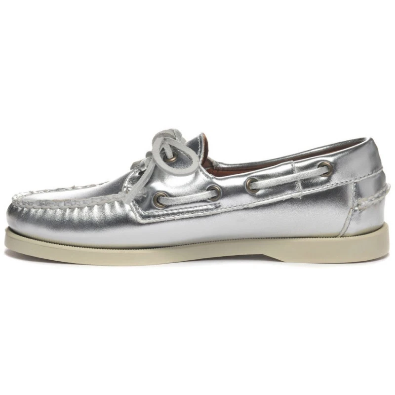 Donna Portland Met Silver Docksides - Sebago 3 Donna Portland Met Silver Docksides - Sebago
