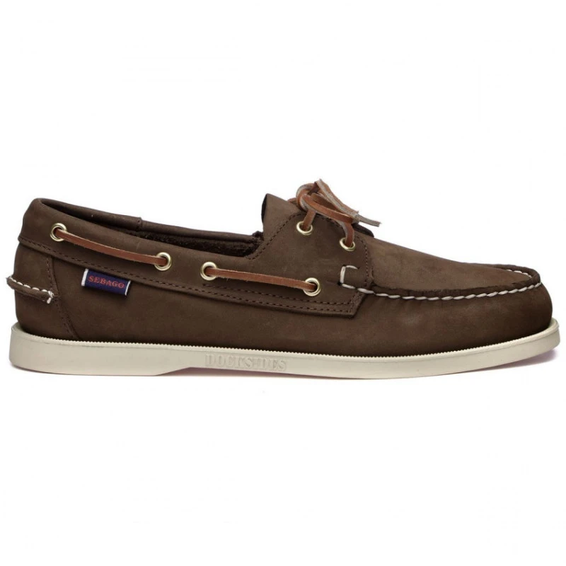 Docksides Portland En Nubuck - Chaussure Bateau Homme - SEBAGO - Marron Foncé 3 Docksides Portland En Nubuck - Chaussure Bateau Homme - SEBAGO - Marron Foncé