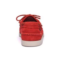 Docksides Portland In Pelle Scamosciata - Scarpe Da Barca Uomo - SEBAGO - Rosso / Bianco -ORANGEMARINE docksides portland in pelle scamosciata scarpe da barca uomo sebago rosso bianco 2